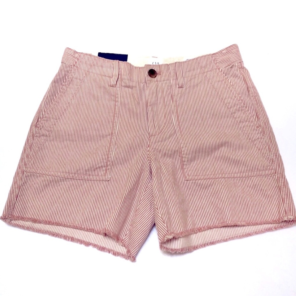 Gap Women Slim Boyfriend Chino Shorts Mid Rise, S2